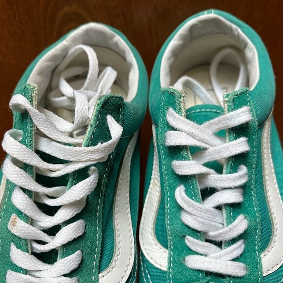 Vans green suede sneakers 5.5 - Picture 7 of 14